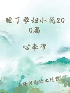 睡了孕妇小说200篇