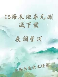 13路末班车无删减下载