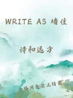 WRITE AS 堵住