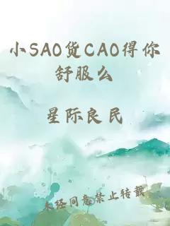 小SAO货CAO得你舒服么