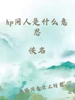 hp同人是什么意思