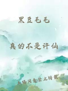 黑豆毛毛