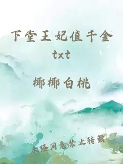 下堂王妃值千金txt