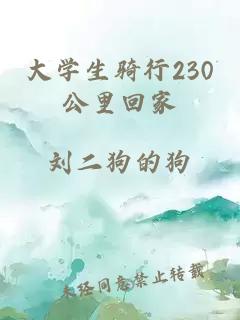 大学生骑行230公里回家