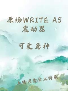 原炀WRITE AS震动器