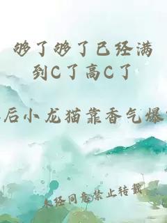 够了够了已经满到C了高C了