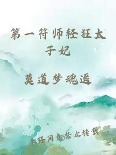 第一符师轻狂太子妃