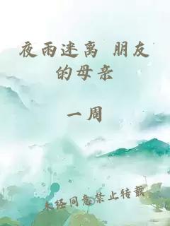 夜雨迷离 朋友的母亲