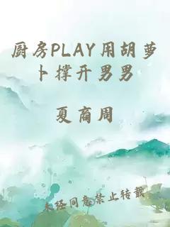 厨房PLAY用胡萝卜撑开男男