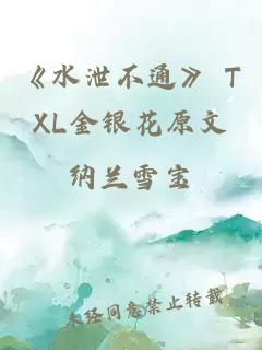 《水泄不通》 TXL金银花原文