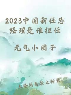 2023中国新任总经理是谁担任