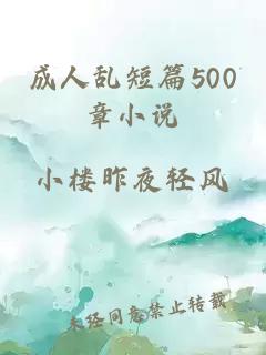 成人乱短篇500章小说