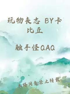 玩物丧志 BY卡比丘