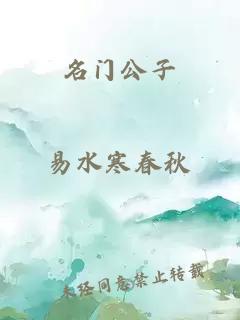 名门公子