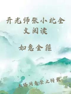 开光师张小北全文阅读