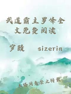 武道霸主罗峰全文免费阅读