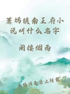 萧嫣镇南王府小说叫什么名字