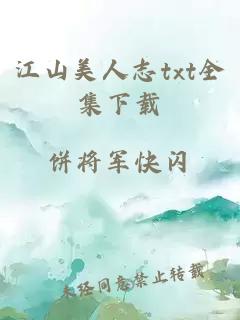 江山美人志txt全集下载