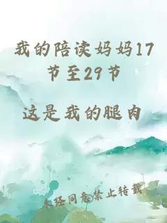 我的陪读妈妈17节至29节