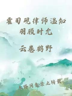 霍司砚律师温知羽顾时允