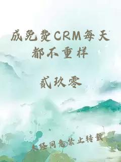 成免费CRM每天都不重样