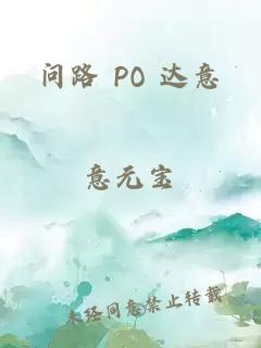 问路 PO 达意