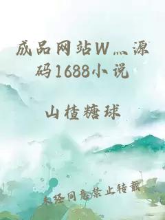 成品网站W灬源码1688小说