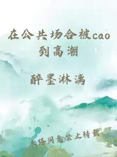 在公共场合被cao到高潮