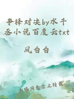 争锋对决by水千丞小说百度云txt